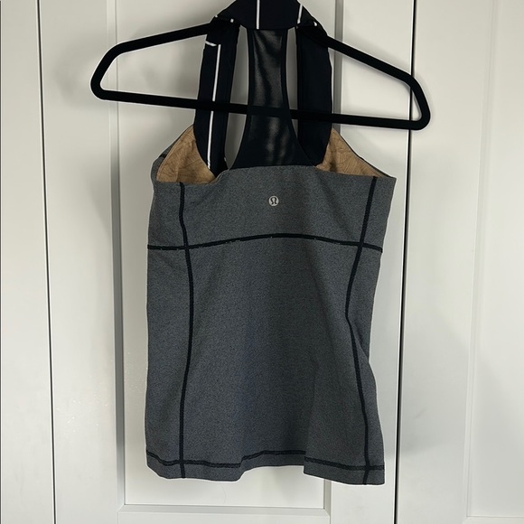 Lululemon Black, Grey and White Scoop Top | 8 - Picture 2 of 4